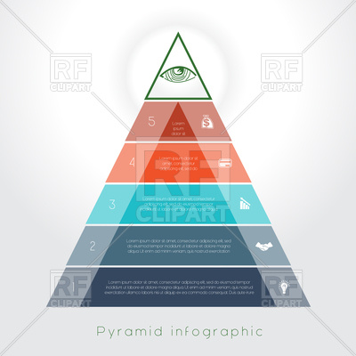 400x400 Infographic With Pyramid Vector Image Vector Artwork Of