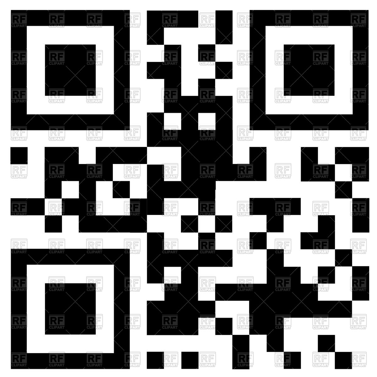 1200x1200 Qr Code Free Vector Image Vector Artwork Of Design Elements
