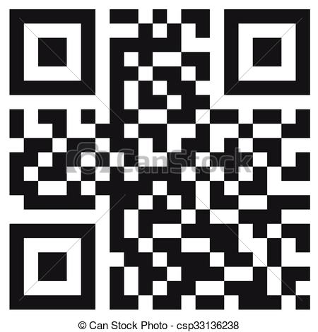 450x470 Simple Qr Code. Modern Technology Concept, Vector Illustration.