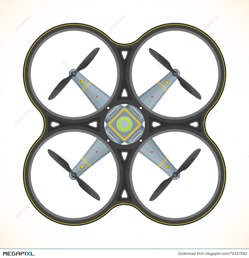 800x830 Vector Flat Quadcopter Drone Illustration Illustration 70447842