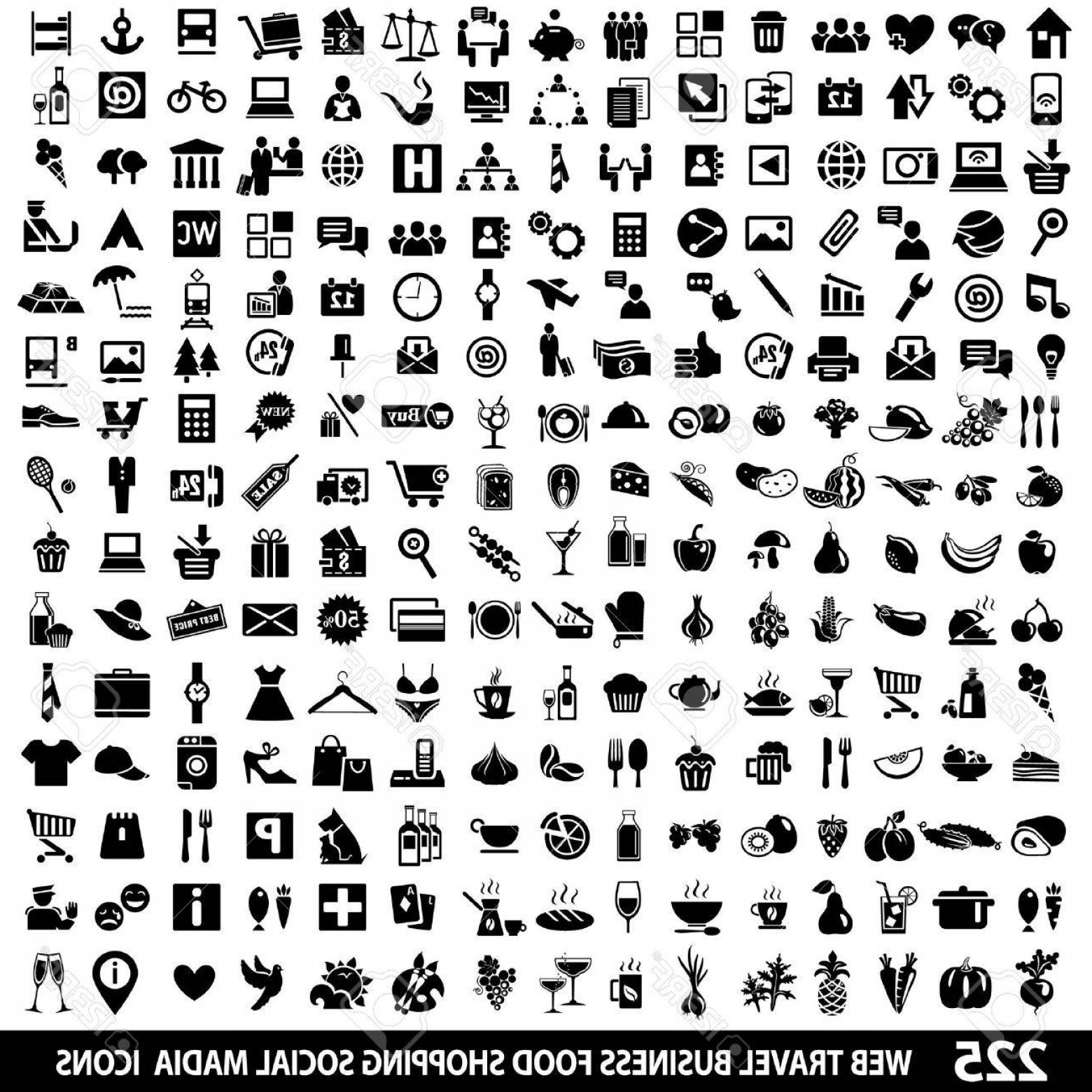 1560x1560 Photostock Vector Set Of Quality Icon Social Media Icons Web Icons