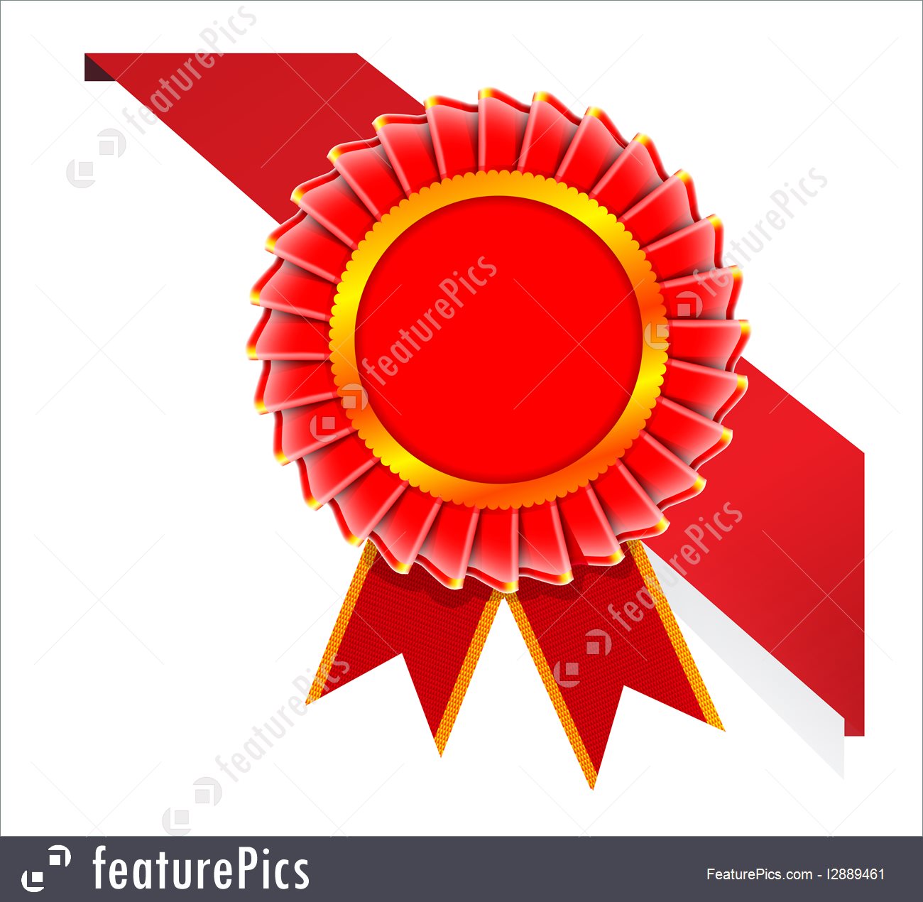 1300x1270 Emblems And Symbols Vector Corner Ribbon And Quality Certificate
