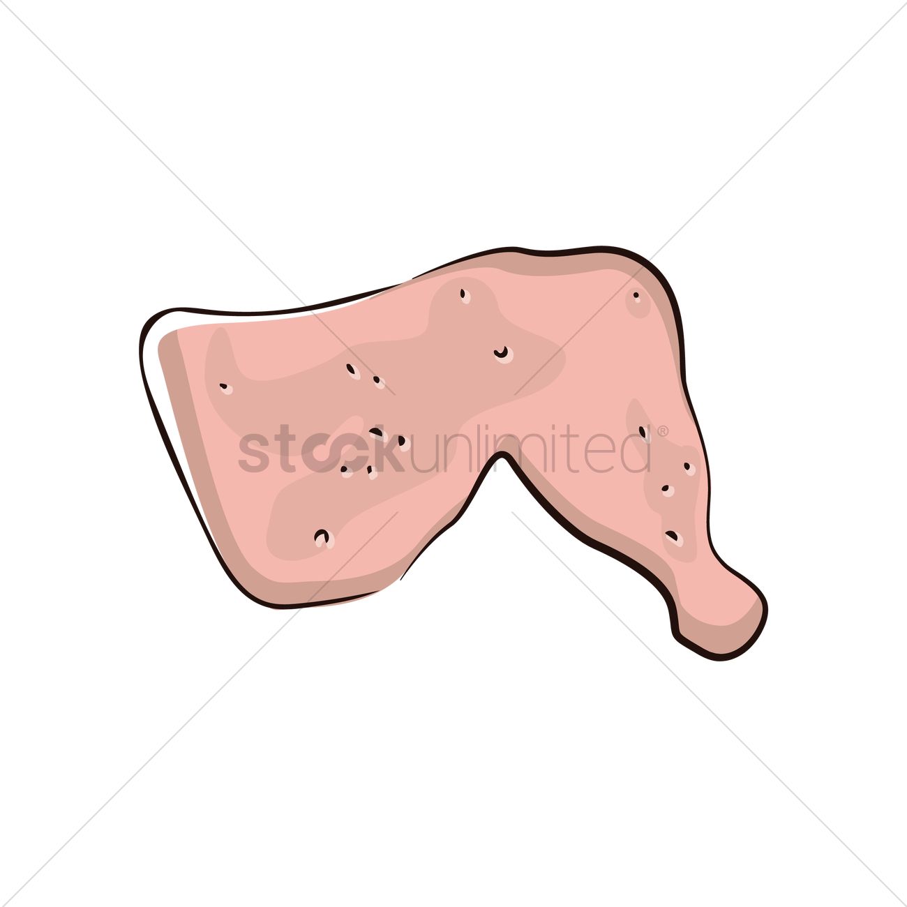 1300x1300 Chicken Quarter Vector Image
