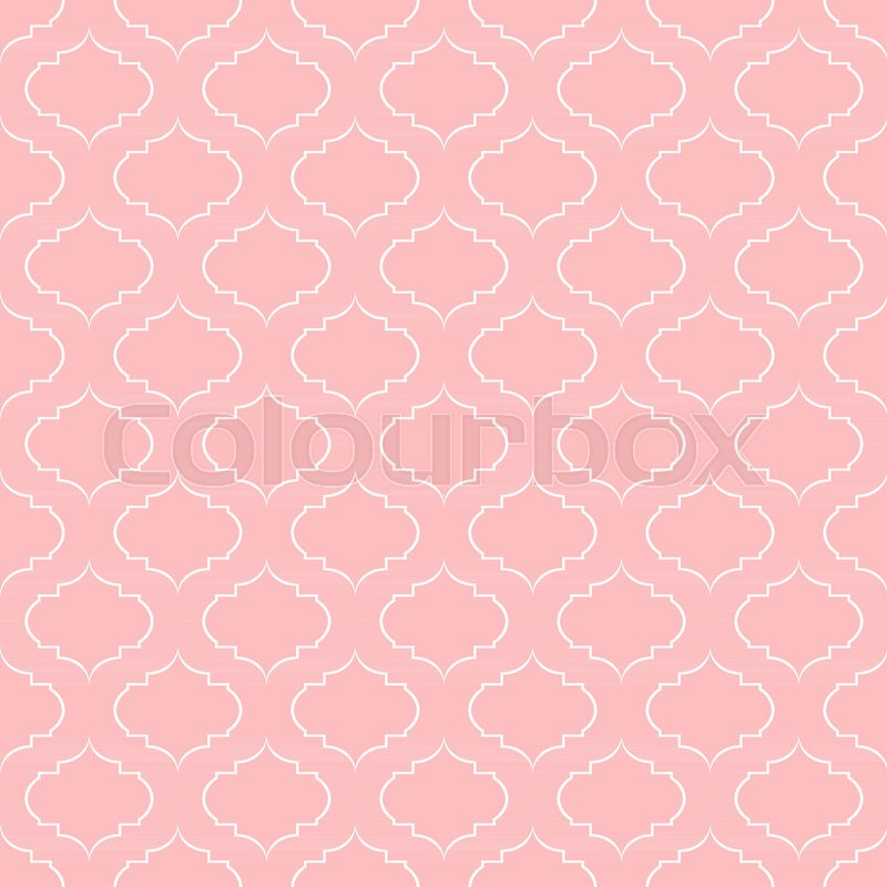 800x800 Quatrefoil Geometric Seamless Pattern, Background, Vector
