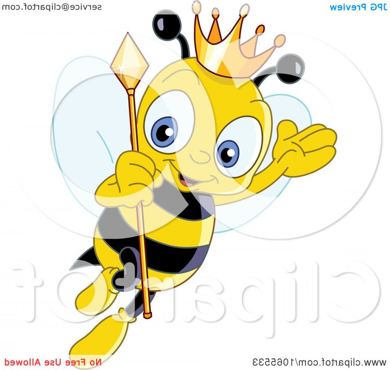 1296x1228 Queen Bee Wearing A Crown Lazttweet