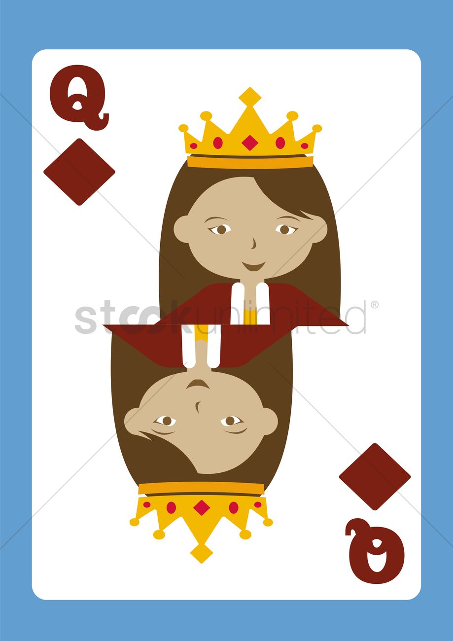 Queen Card Vector at GetDrawings | Free download