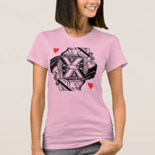 307x307 Poker Queen Of Hearts T Shirts Amp Shirt Designs Zazzle