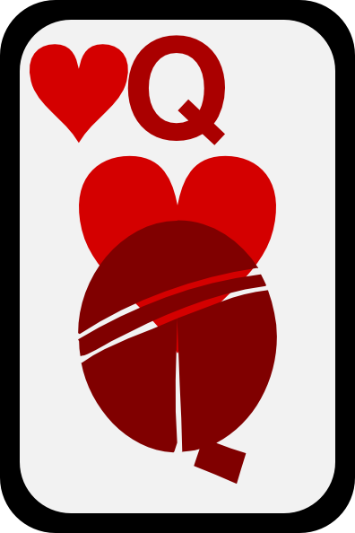 396x594 Queen Of Hearts Clip Art Free Vector 4vector