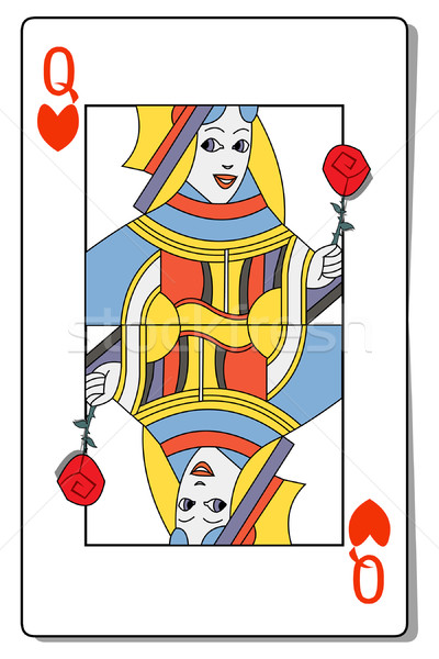 400x600 Queen Of Hearts Vector Illustration Tommaso Chiarolini