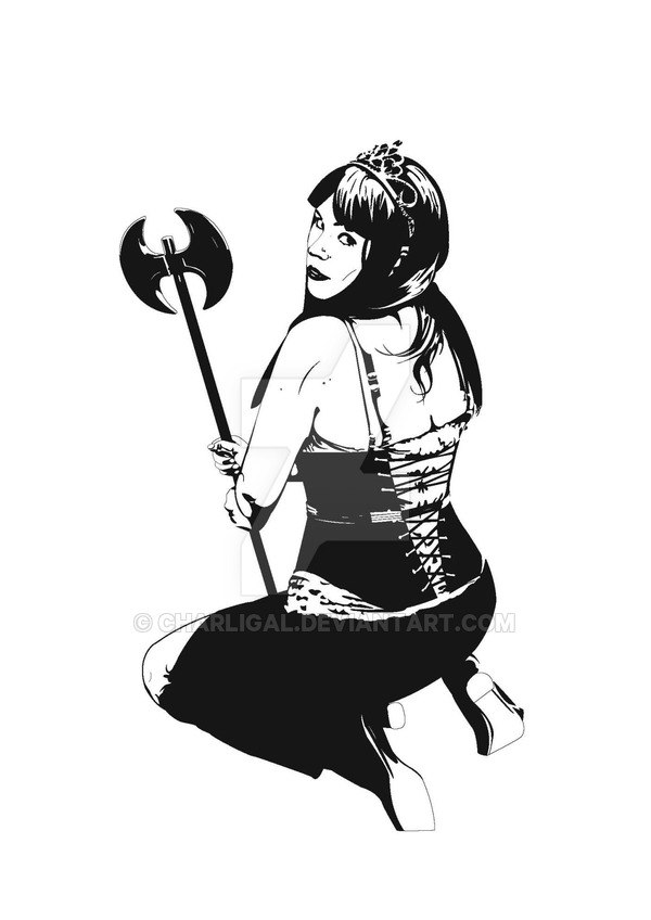 600x848 Queen Of Hearts Vector Stencil By Charligal