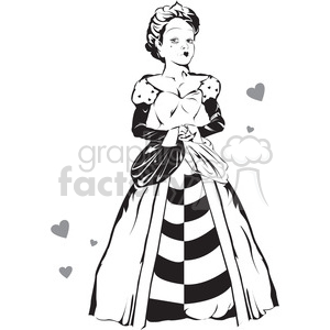 300x300 Royalty Free Alice In Wonderland Queen Of Hearts 398012 Vector