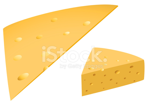 634x440 Lonchas De Queso Stock Vector