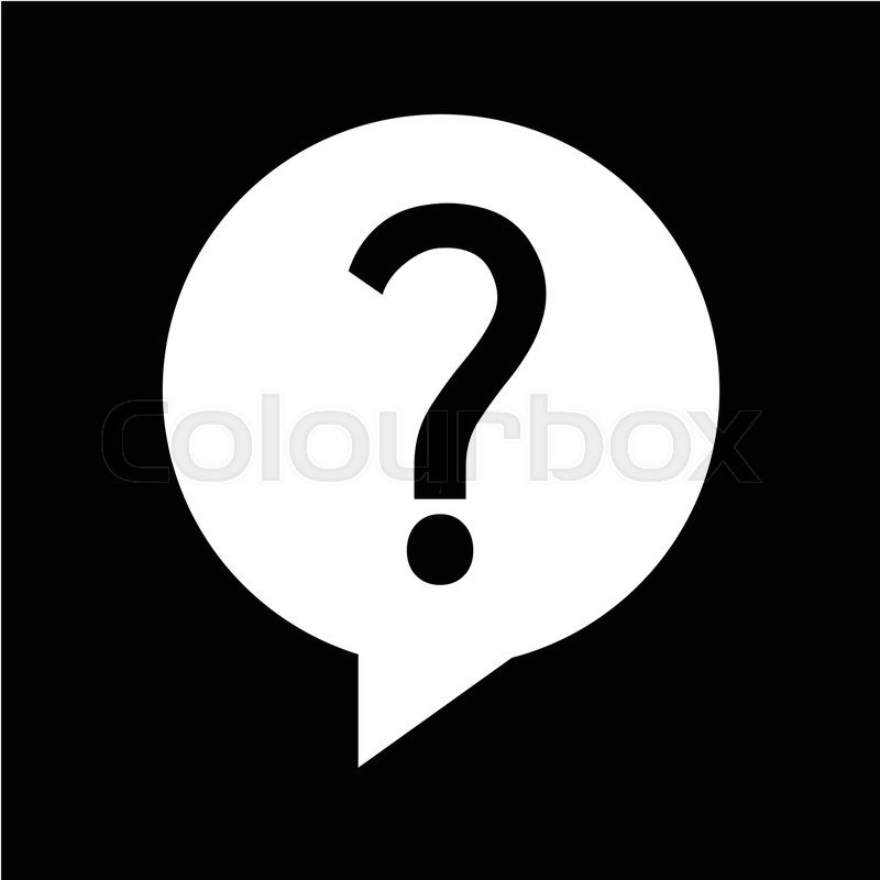 800x800 Question Icon Vector Illustration Stock Vector Colourbox
