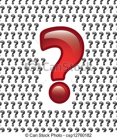 400x470 Question Icon. Questions Icons Over White Background. Vector