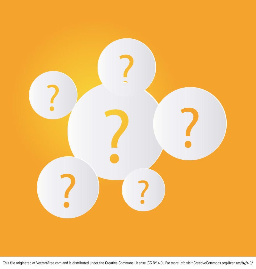 829x869 Free Question Mark Vector