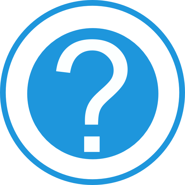 600x600 Blue Question Mark Clip Art Free Vector 4vector