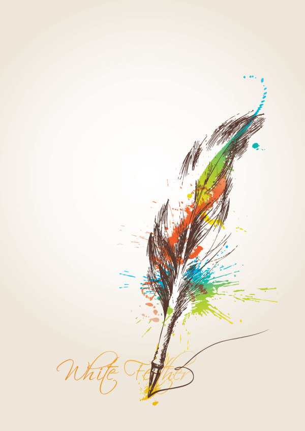 600x848 Quill Vector Free Download