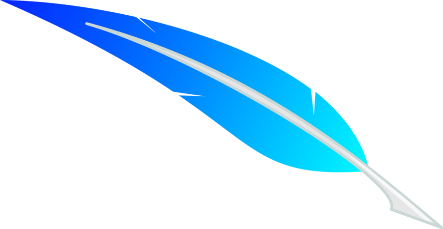 900x466 Vector Skyblue Feather By Fennrick
