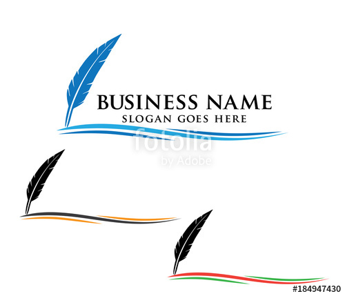 500x429 Fountain Pen Quill Vector Logo Design Stock Image And Royalty