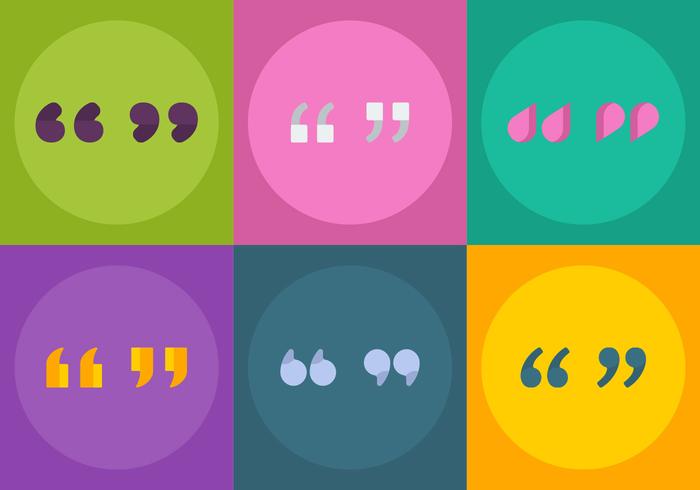 700x490 Free Vector Quotation Marks