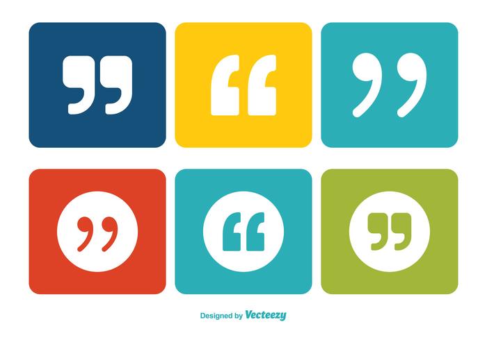 700x490 Quotation Marks Icon Set