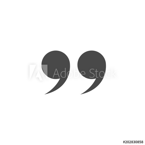 500x500 Quote Marks Vector Icon