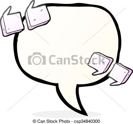 450x421 Freehand Drawn Speech Bubble Cartoon Quote Marks.