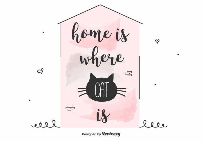 700x490 Cat Inspirational Quote Vector