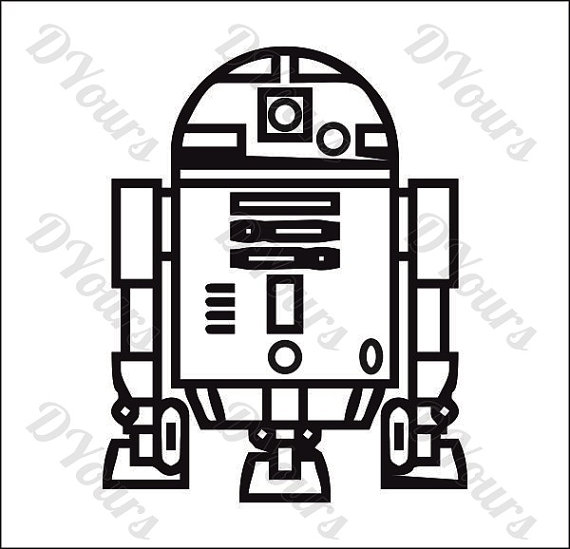570x549 R2d2 Star Wars Vector Model