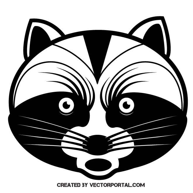 660x660 Raccoon Vector Clip Art