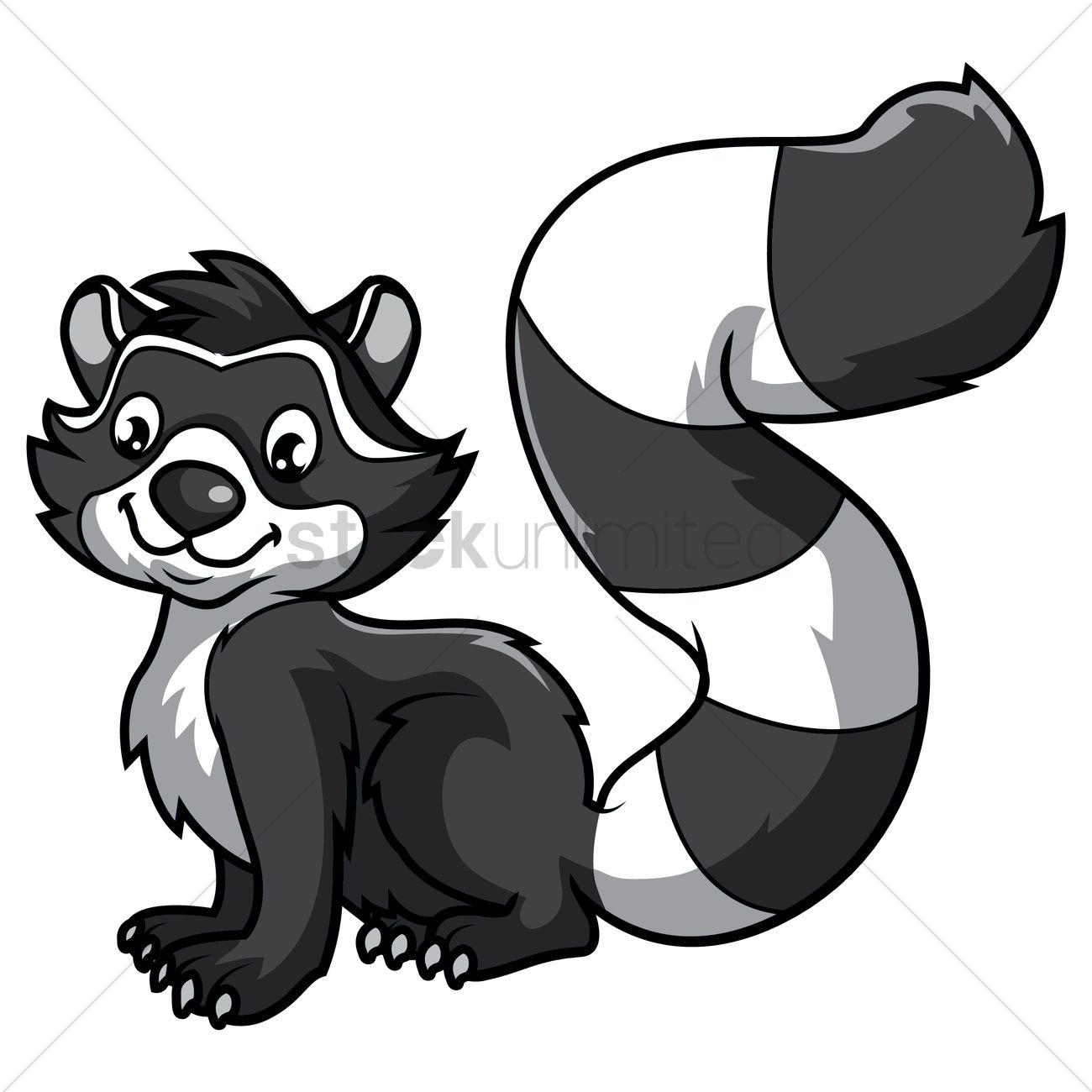 1300x1300 Raccoon Vector Image
