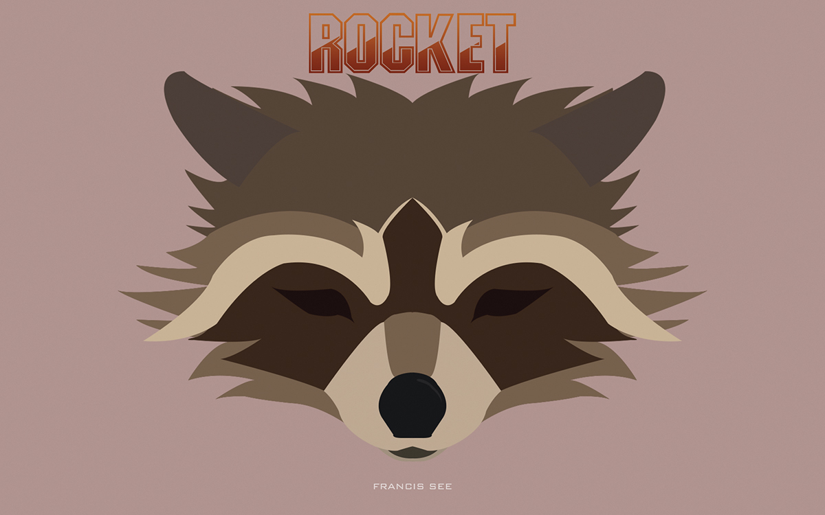 1200x750 Rocket Raccoon Vector Art On Behance