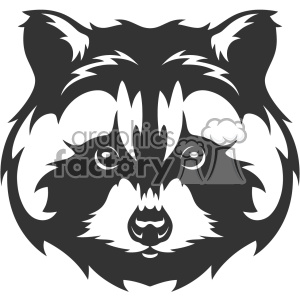 300x300 Royalty Free Raccoon Head Vector Art 403151 Vector Clip Art Image