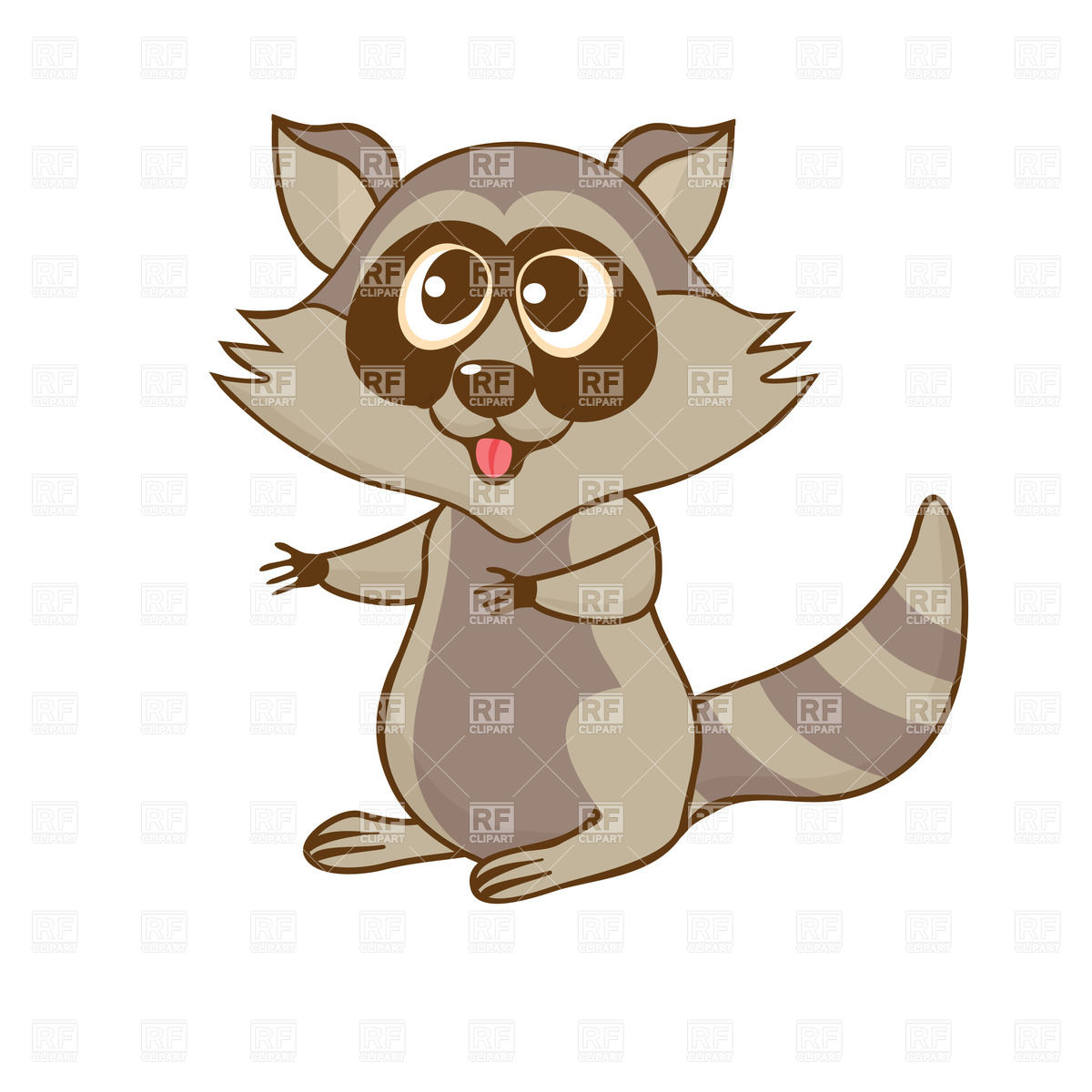 1200x1200 Cute Cartoon Raccoon Vector Image Vector Artwork Of Plants And