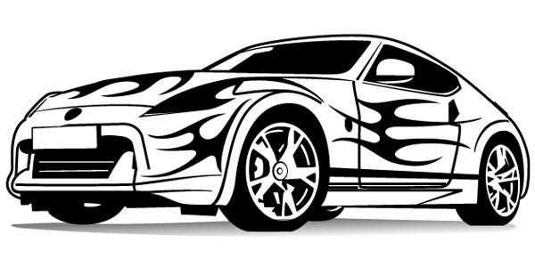 600x300 Racing Car Free Vector 123freevectors