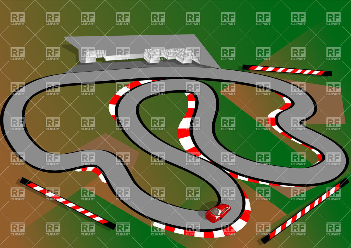 1200x849 Driving Test Track Vector Image Vector Artwork Of Transportation