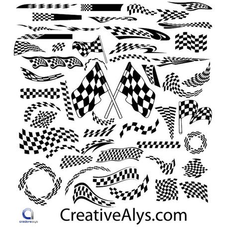 456x456 Free Racing Flag Clipart And Vector Graphics