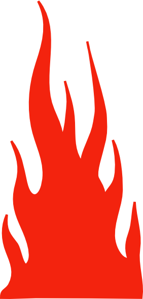 282x591 Flames Clipart Racing