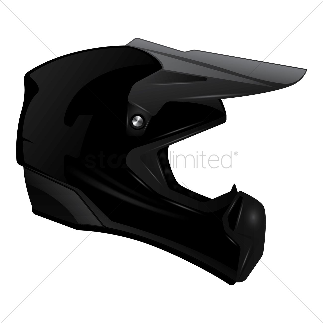 1300x1300 Motorcycle Helmet Vector Image