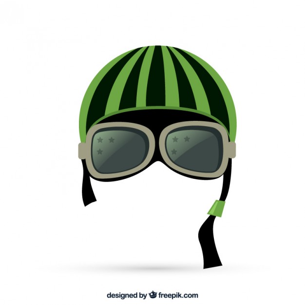 626x626 Motorcycle Helmet With Goggles Vector Free Download
