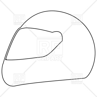 400x400 Racing Helmet Black Color Icon Vector Image Vector Artwork Of