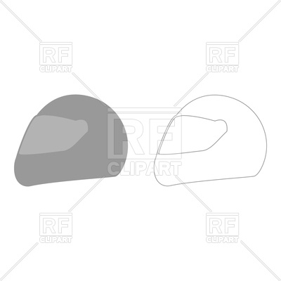 400x400 Racing Helmet Grey Set Icon Vector Image Vector Artwork Of Icons