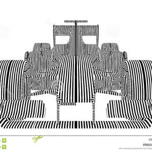 300x300 Modern Pony Sports Car With White Racing Stripes Vector Clipart