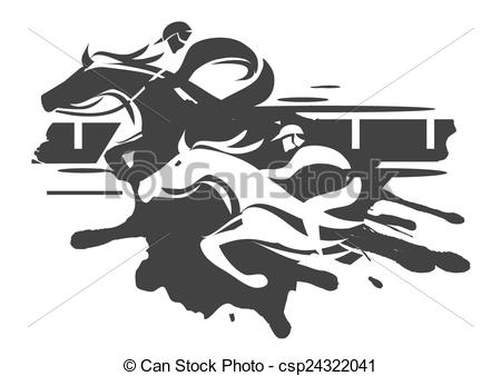 450x338 Horse Racing. Two Racing Jockeys