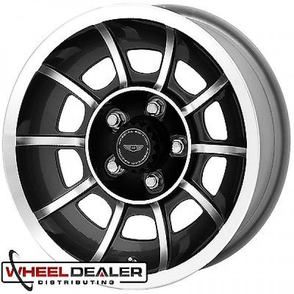 600x600 15x7 15x8.5 American Racing Vector General Lee Wheel Set Dodge