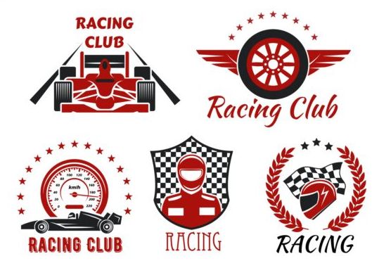 539x381 Racing Club Labels Design Vector Free Download