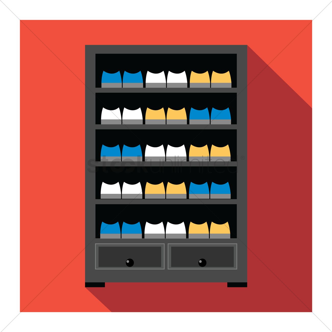 1300x1300 Free Shoe Rack Vector Image