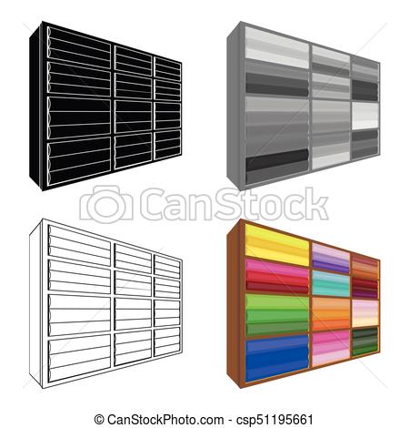 450x470 Rack Single Icon In Cartoon Style.rack, Vector Symbol Stock