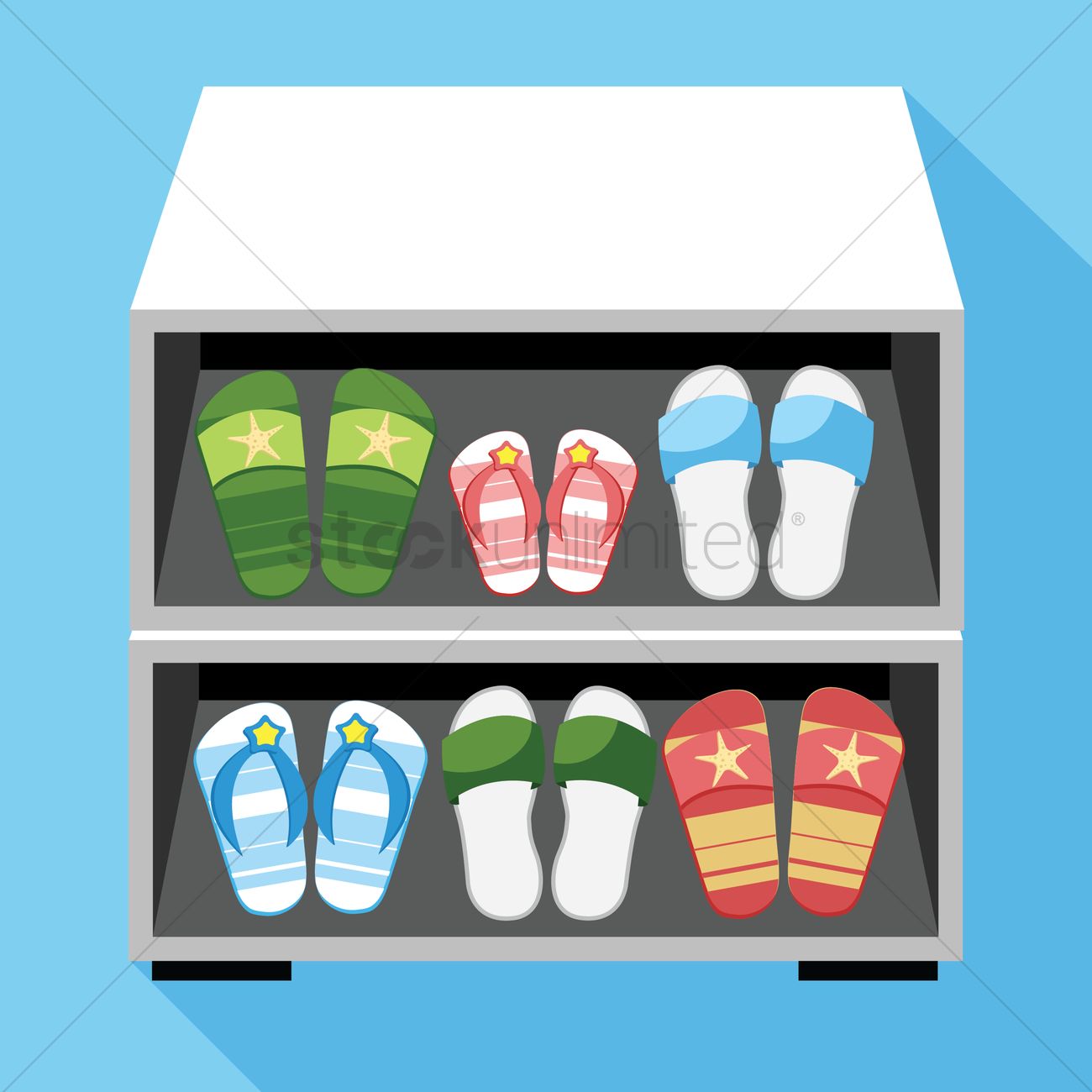 1300x1300 Shoe Rack Vector Image