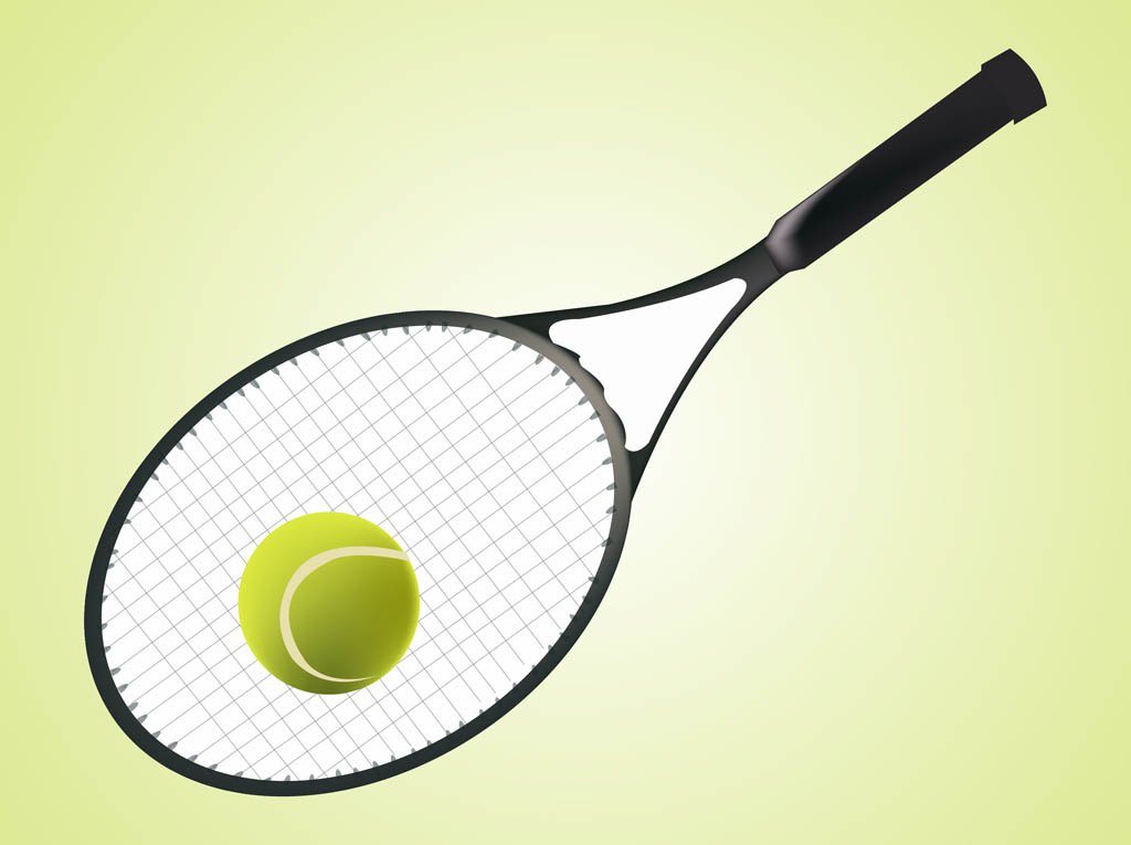 1024x765 Tennis Racket And Ball Vector Art Amp Graphics